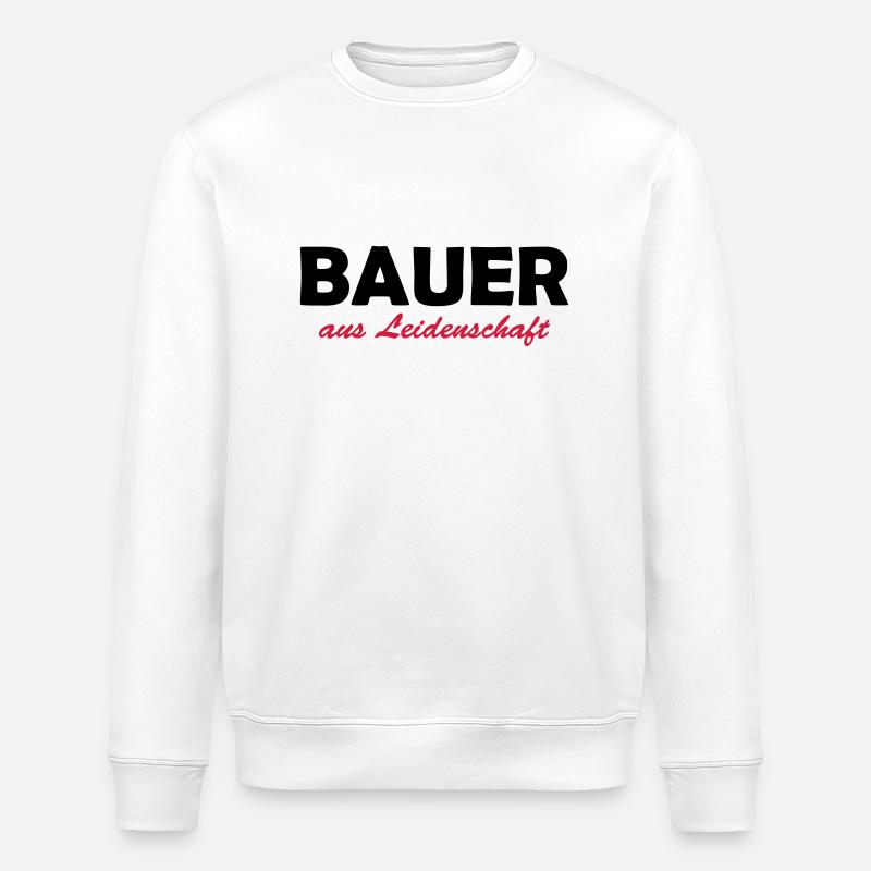 bauer aus leidenschaft - Sweat bio ROLLER Stanley/Stella Unisexe - blanc