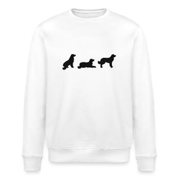 Sitz Platz Steh Hovawart - Stanley/Stella Unisex Bio-Sweatshirt ROLLER - Weiß - Vorne - Nik (191cm)