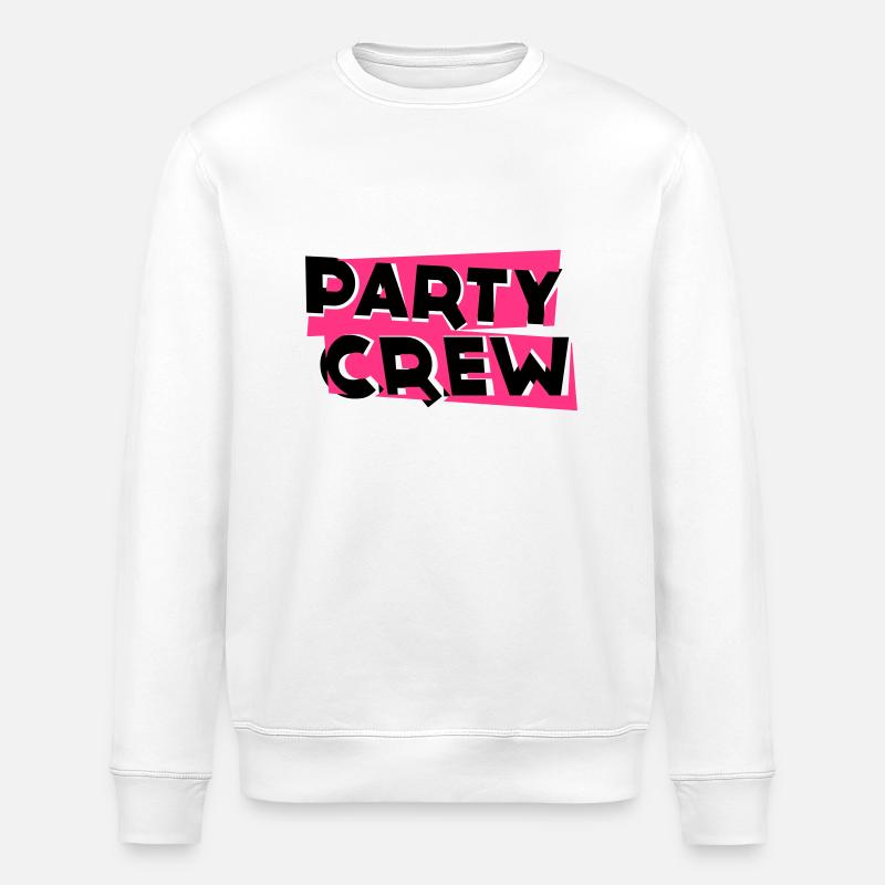Party Crew - Stanley/Stella Unisex Bio-Sweatshirt ROLLER - Weiß