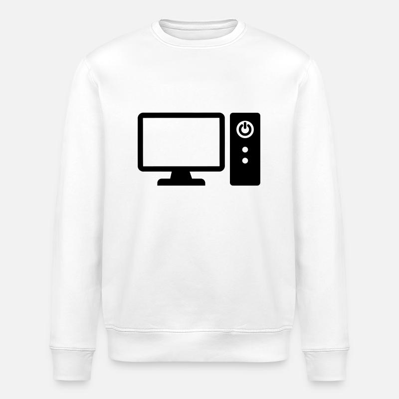 Ordinateur - Sweat bio ROLLER Stanley/Stella Unisexe - blanc