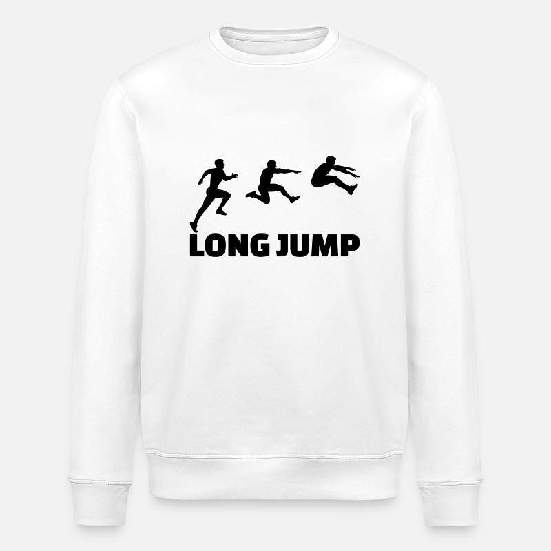 Long Jump - Sweat bio ROLLER Stanley/Stella Unisexe - blanc