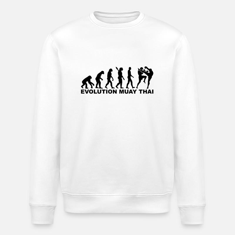 Muay Thai - Stanley/Stella Unisex Bio-Sweatshirt ROLLER - Weiß