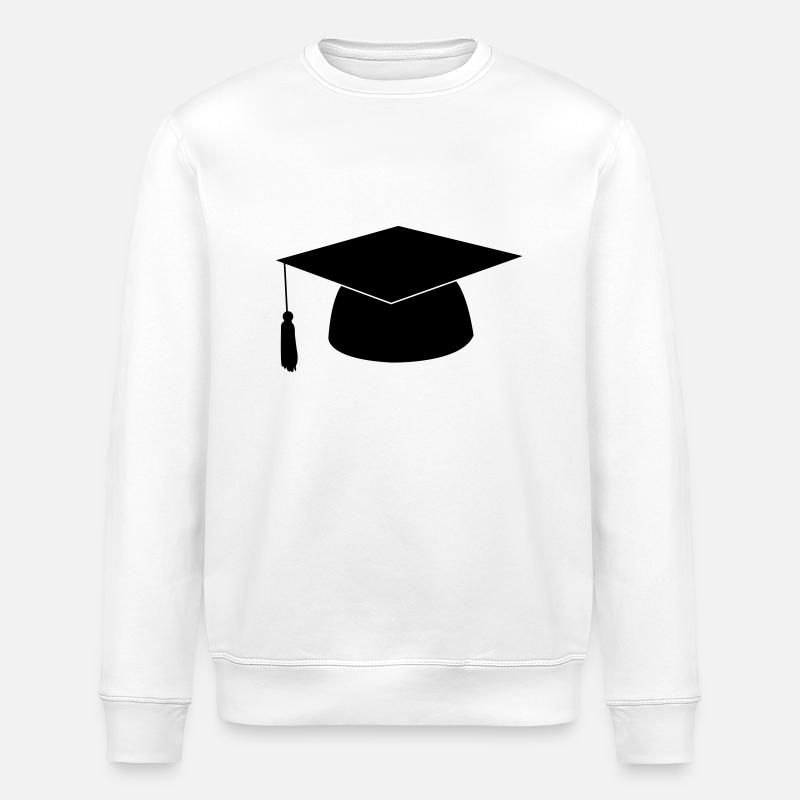 Doctoral hat - Stanley/Stella ROLLER Unisex Organic Sweatshirt - white