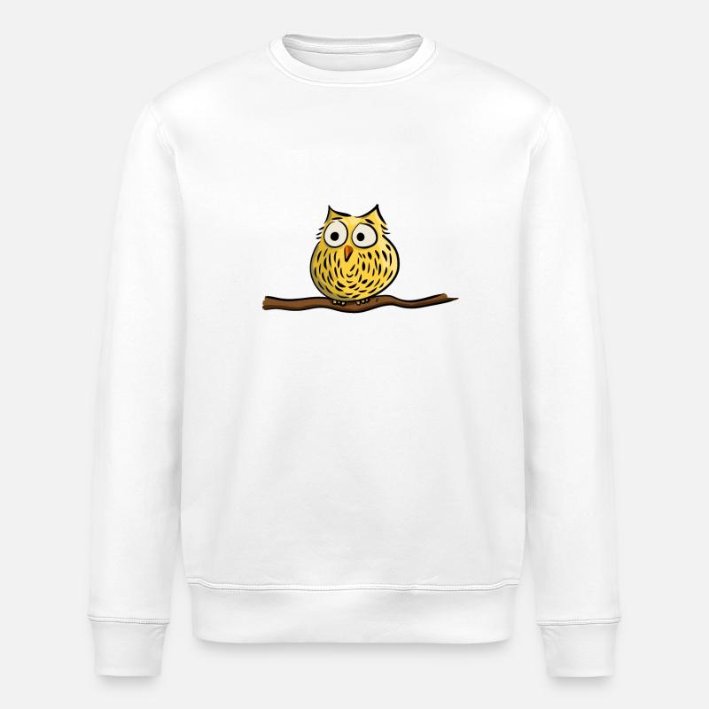 Cute owl - Stanley/Stella Unisex Bio-Sweatshirt ROLLER - Weiß