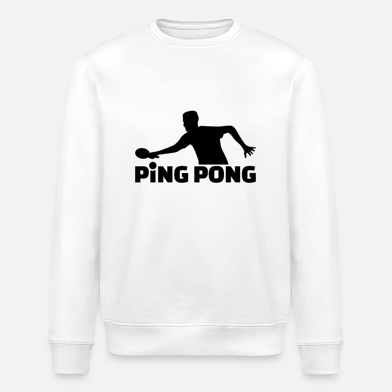 Ping Pong - Stanley/Stella ROLLER Unisex Organic Sweatshirt - white
