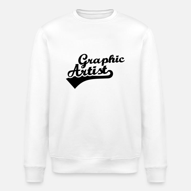 Grafiker - Stanley/Stella Unisex Bio-Sweatshirt ROLLER - Weiß