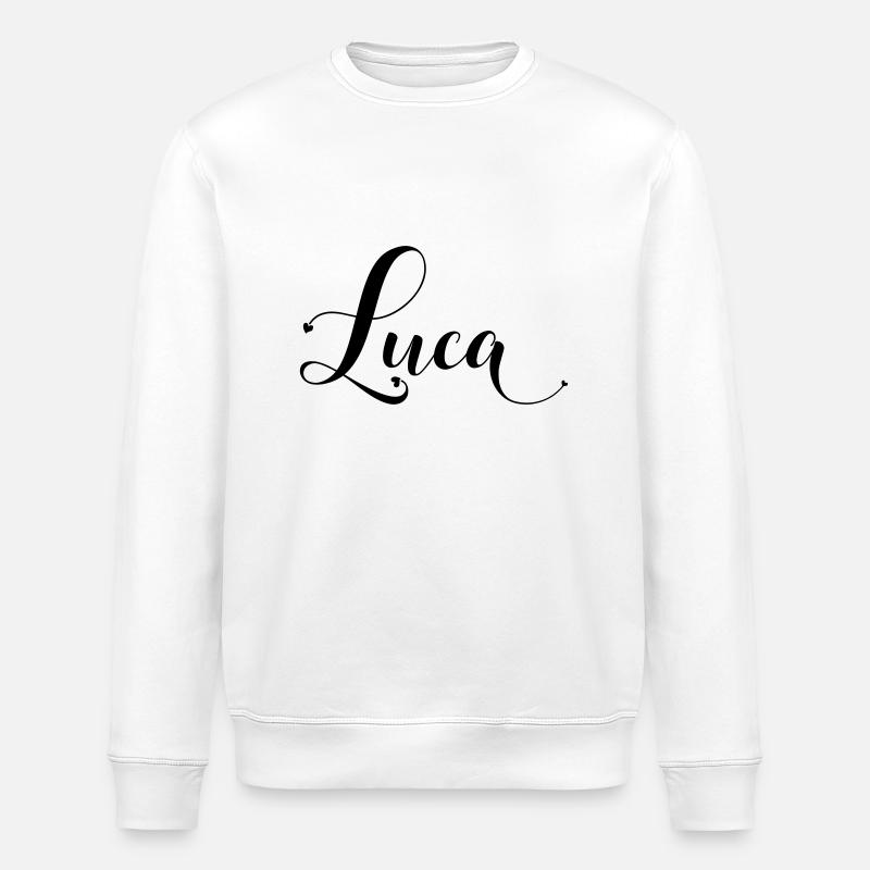 luca - Stanley/Stella Unisex Bio-Sweatshirt ROLLER - Weiß