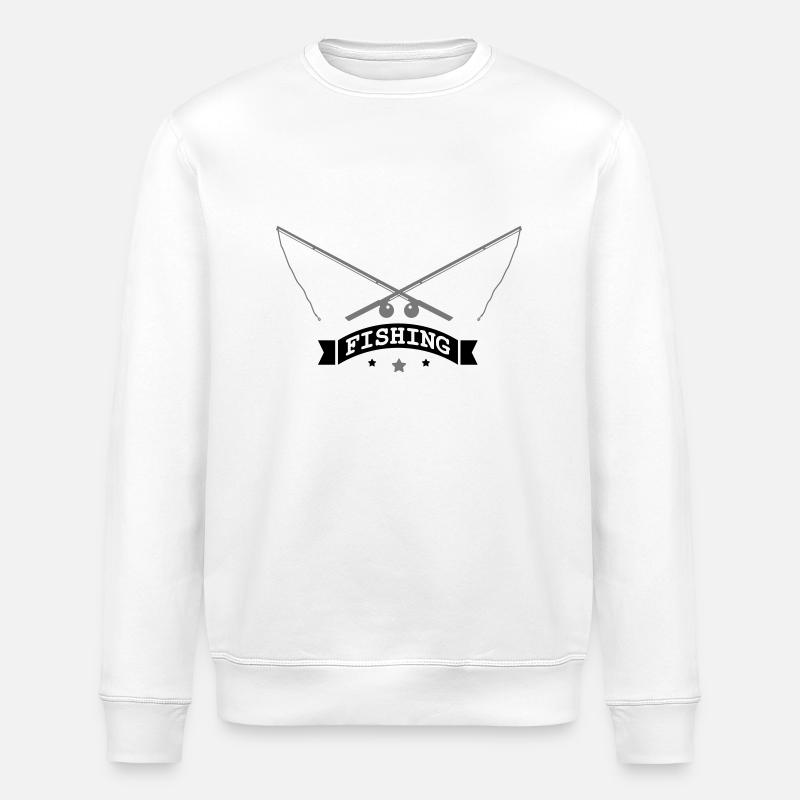 fishing_002 - Stanley/Stella Unisex Bio-Sweatshirt ROLLER - Weiß