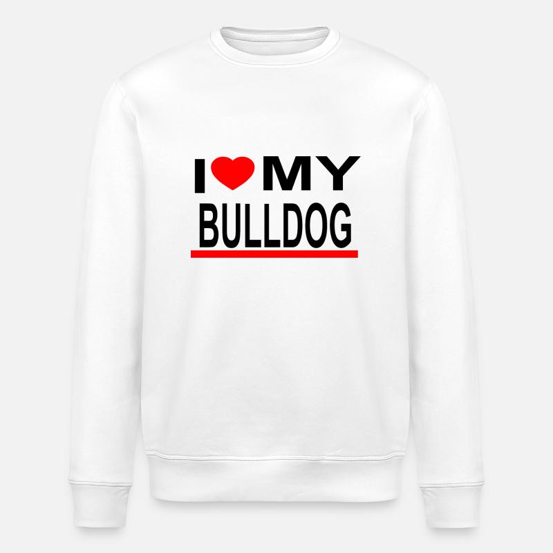 Bulldoge - Stanley/Stella Unisex Bio-Sweatshirt ROLLER - Weiß