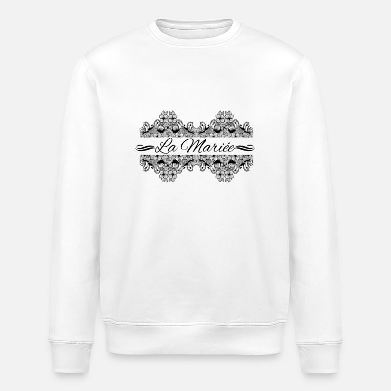 la Mariée dentelle - Sweat bio ROLLER Stanley/Stella Unisexe - blanc