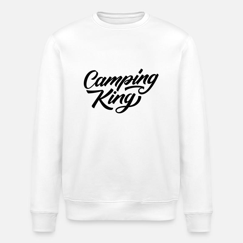 Camping King - Stanley/Stella Unisex Bio-Sweatshirt ROLLER - Weiß