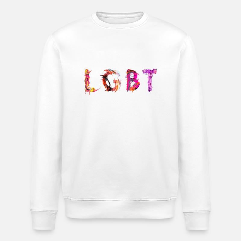 LGBT - Sweat bio ROLLER Stanley/Stella Unisexe - blanc