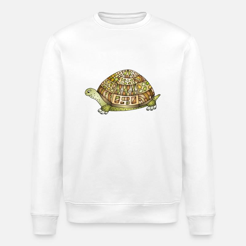 Schildkröte - Stanley/Stella Unisex Bio-Sweatshirt ROLLER - Weiß