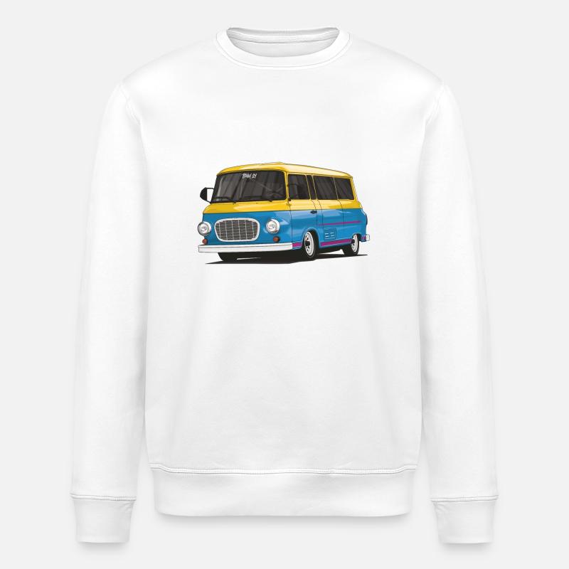 Barkas B1000 // Illustration - Stanley/Stella ROLLER Unisex Organic Sweatshirt - white