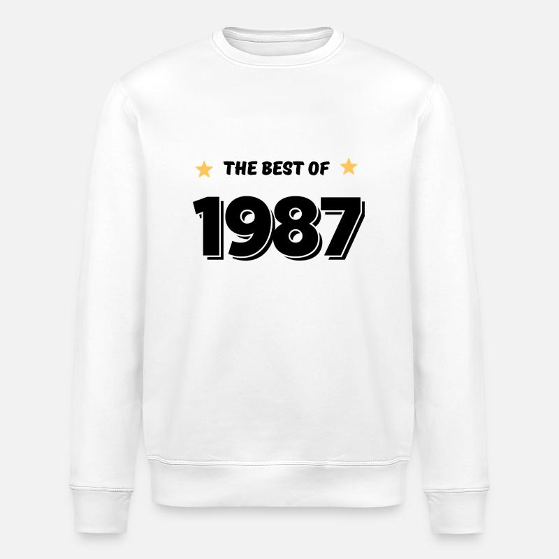 Best of 1987 - Sweat bio ROLLER Stanley/Stella Unisexe - blanc