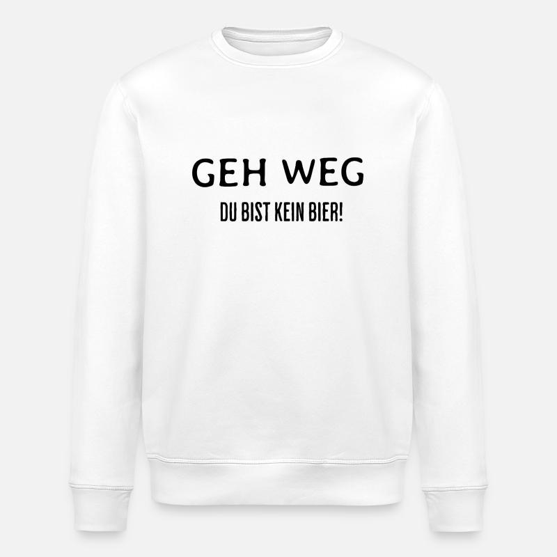 Geh weg - Stanley/Stella Unisex Bio-Sweatshirt ROLLER - Weiß