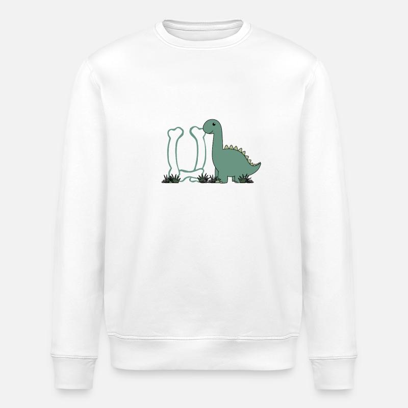 Lettre U - Sweat bio ROLLER Stanley/Stella Unisexe - blanc