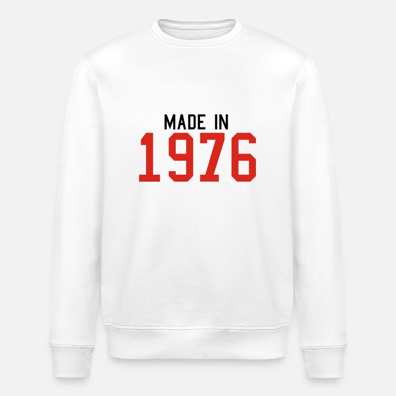 1976 - Stanley/Stella ROLLER Unisex Organic Sweatshirt - white