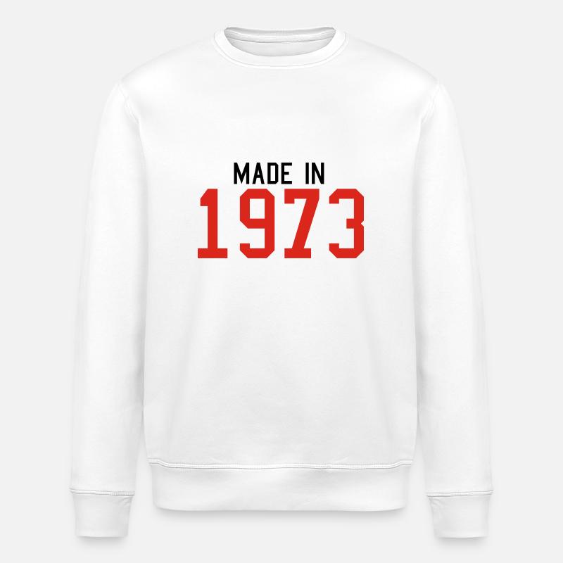 1973 - Stanley/Stella ROLLER Unisex Organic Sweatshirt - white