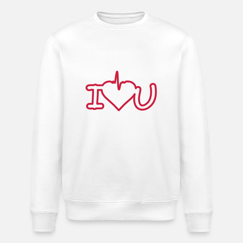 i love you - Stanley/Stella Unisex Bio-Sweatshirt ROLLER - Weiß