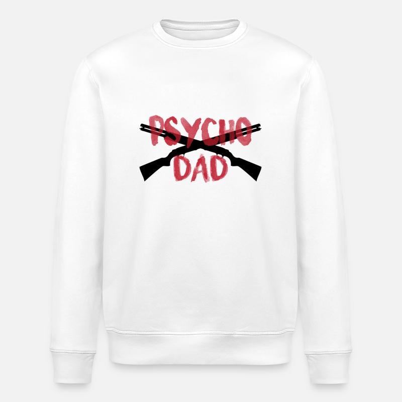 PSYCHO DAD - Stanley/Stella Unisex Bio-Sweatshirt ROLLER - Weiß