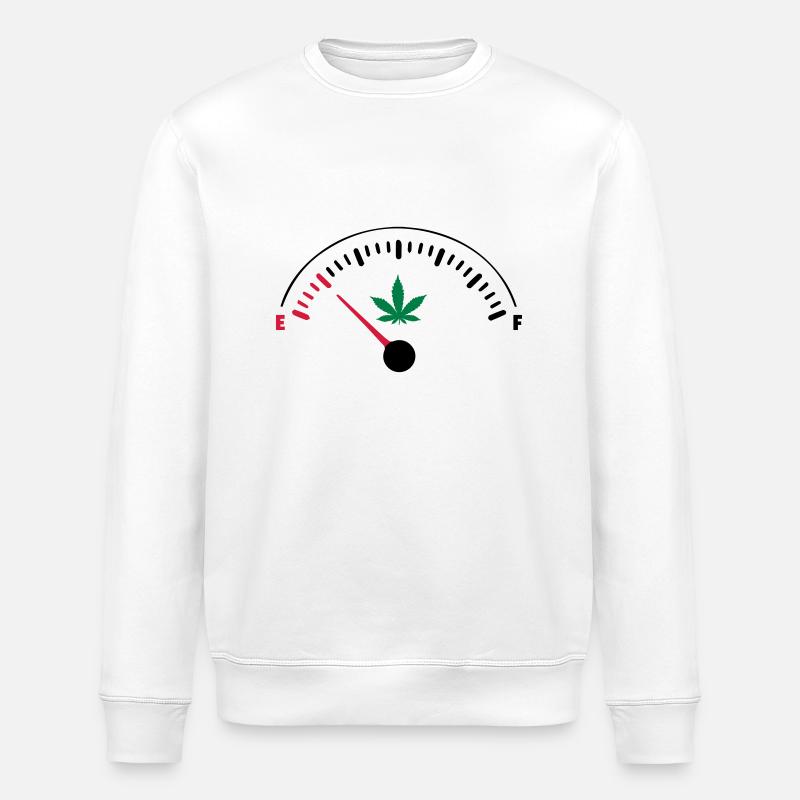 EMPTY Ganja - Stanley/Stella Unisex Bio-Sweatshirt ROLLER - Weiß