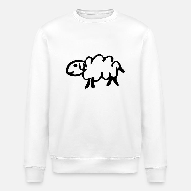 Sheep - Stanley/Stella ROLLER Unisex Organic Sweatshirt - white