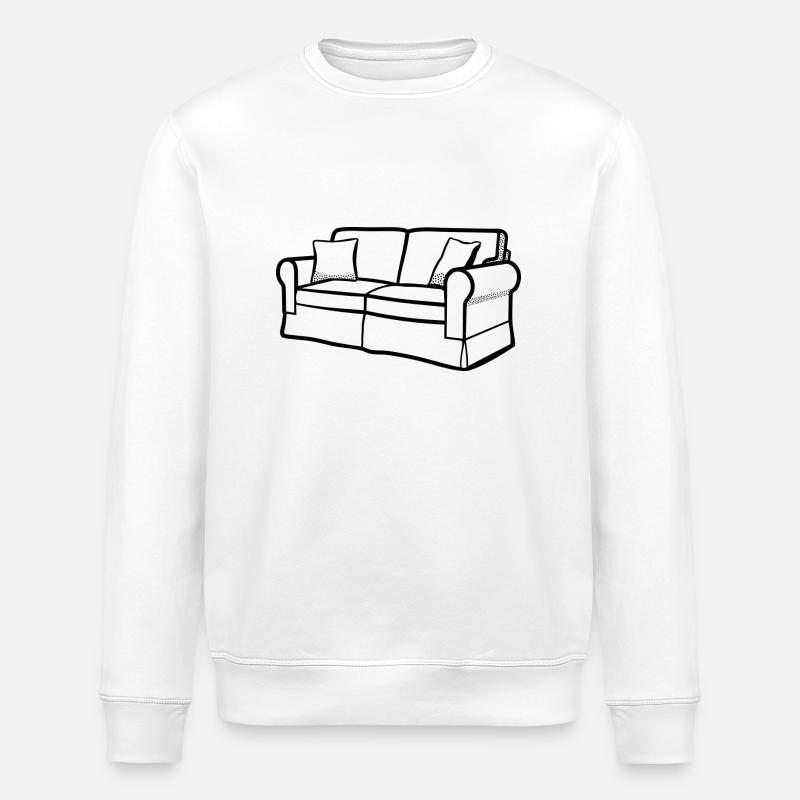 canapé - Sweat bio ROLLER Stanley/Stella Unisexe - blanc