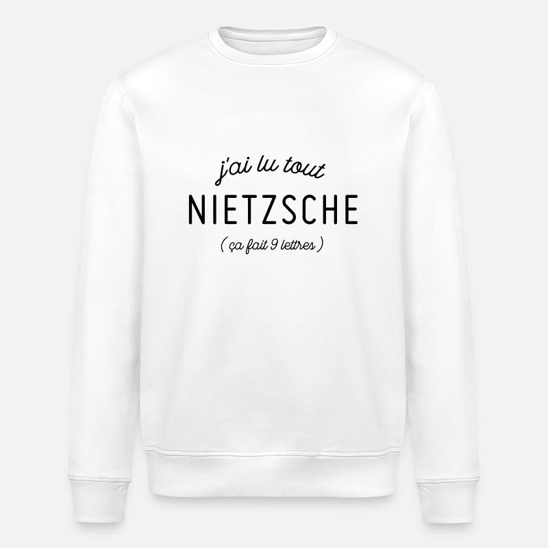 Nietzsche - Sweat bio ROLLER Stanley/Stella Unisexe - blanc