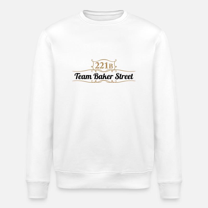 Team Baker Street - Stanley/Stella Unisex Bio-Sweatshirt ROLLER - Weiß