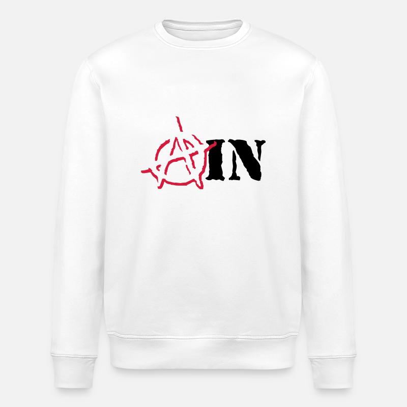 Anarchy Ain - Stanley/Stella ROLLER Unisex Organic Sweatshirt - white