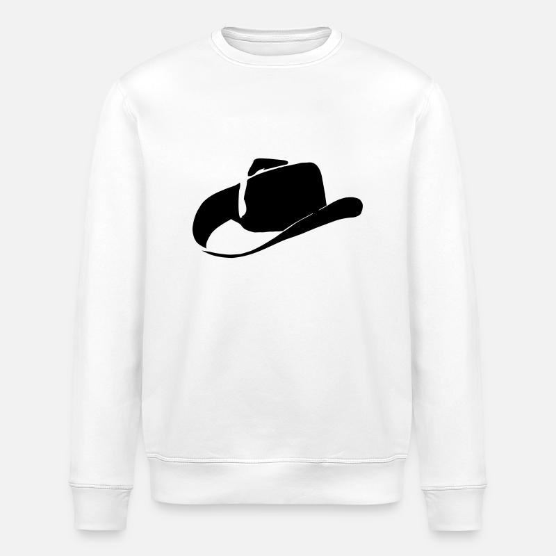 Chapeau de cowboy - Sweat bio ROLLER Stanley/Stella Unisexe - blanc