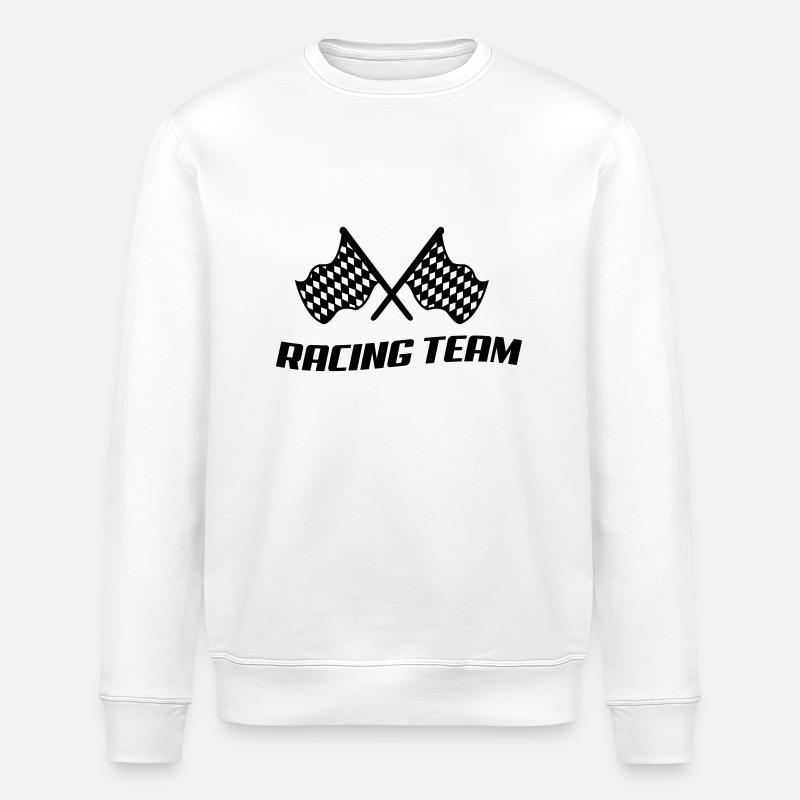racing_team - Stanley/Stella ROLLER Unisex Organic Sweatshirt - white