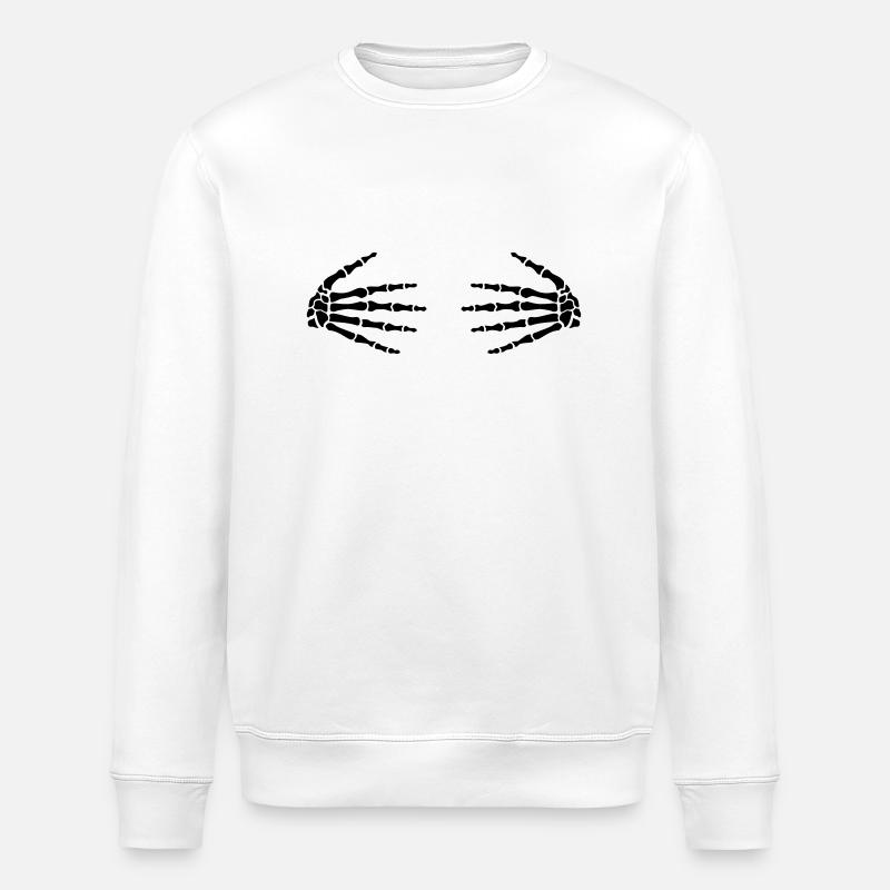 Mains - Sweat bio ROLLER Stanley/Stella Unisexe - blanc
