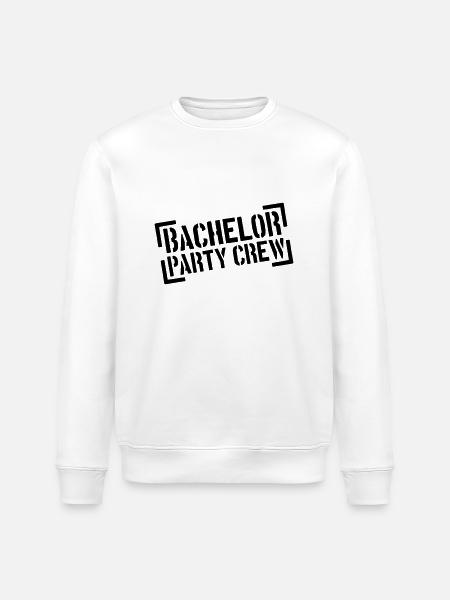 Bachelor Party Crew Stempel - Stanley/Stella ROLLER Unisex Organic Sweatshirt - white