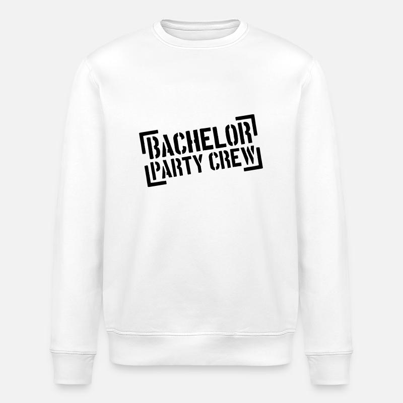 Bachelor Party Crew Stempel - Sweat bio ROLLER Stanley/Stella Unisexe - blanc