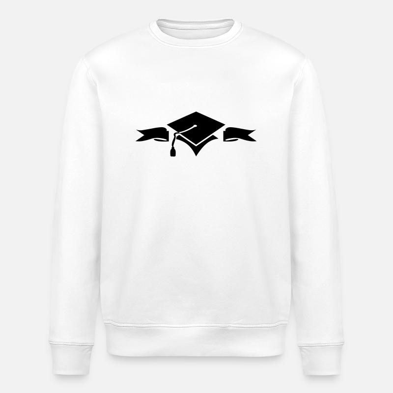 scholar hat / Gelehrtenhut (1c) - Stanley/Stella ROLLER Unisex Organic Sweatshirt - white