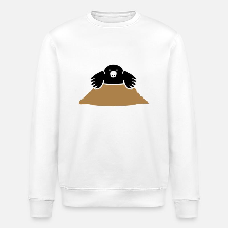 Mole - Stanley/Stella ROLLER Unisex Organic Sweatshirt - white