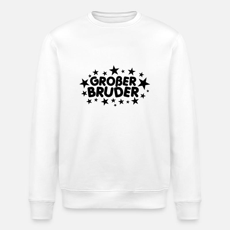 Großer Bruder - Stanley/Stella Unisex Bio-Sweatshirt ROLLER - Weiß