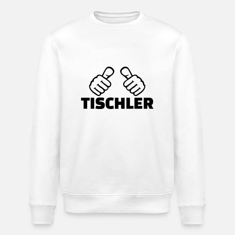 Tischler - Stanley/Stella Unisex Bio-Sweatshirt ROLLER - Weiß
