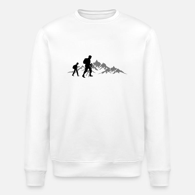 Sport - Berge Wanderer - Stanley/Stella Unisex Bio-Sweatshirt ROLLER - Weiß