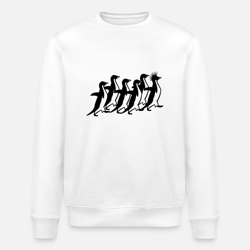 Penguins Pack - Stanley/Stella ROLLER Unisex Organic Sweatshirt - white