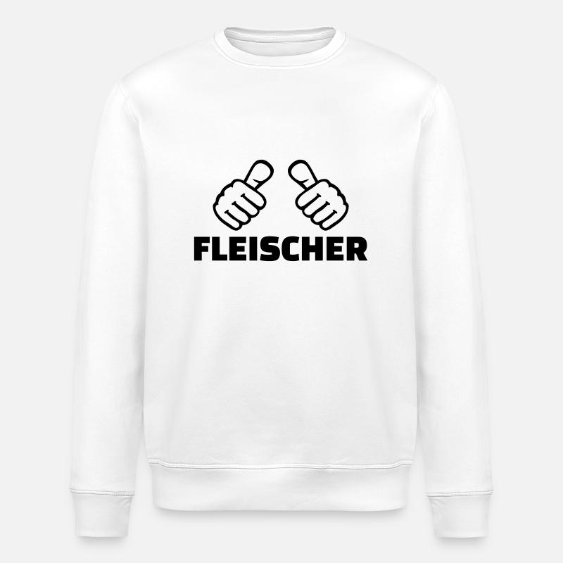 Fleischer - Stanley/Stella Unisex Bio-Sweatshirt ROLLER - Weiß