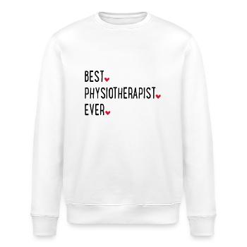 Physiotherapeut - Stanley/Stella Unisex Bio-Sweatshirt ROLLER - Weiß - Vorne - Nik (191cm)