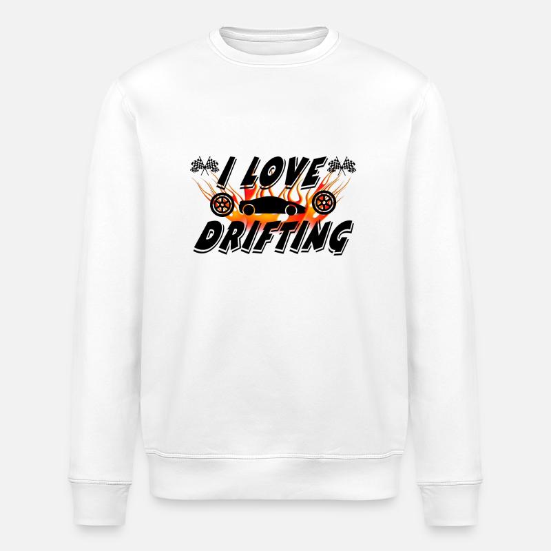 Voiture - Sweat bio ROLLER Stanley/Stella Unisexe - blanc