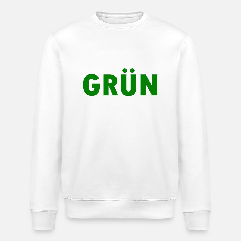 Grün - Stanley/Stella Unisex Bio-Sweatshirt ROLLER - Weiß