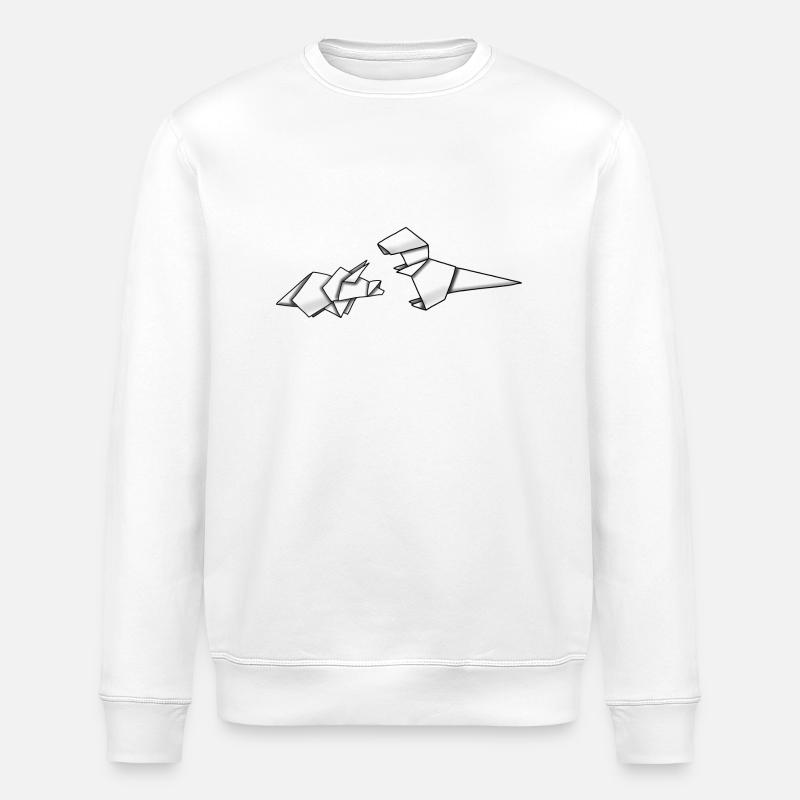 Dino-Freunde - Stanley/Stella Unisex Bio-Sweatshirt ROLLER - Weiß