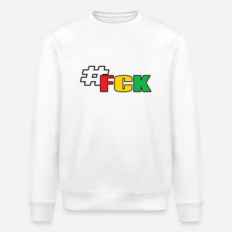 #FCK - Stanley/Stella Unisex Bio-Sweatshirt ROLLER - Weiß