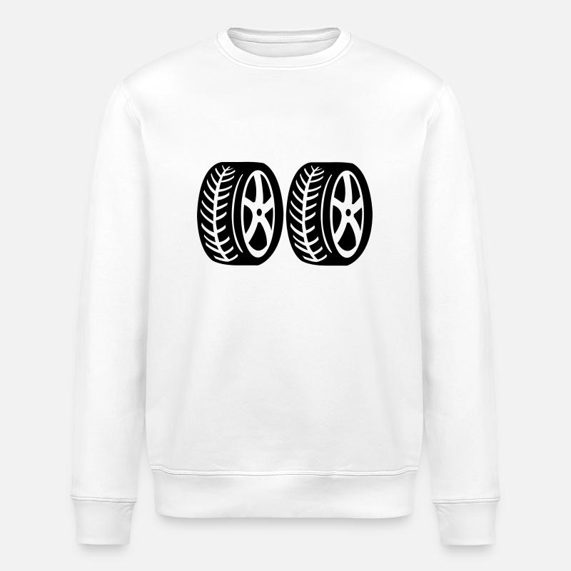 Pneus 2 - Sweat bio ROLLER Stanley/Stella Unisexe - blanc