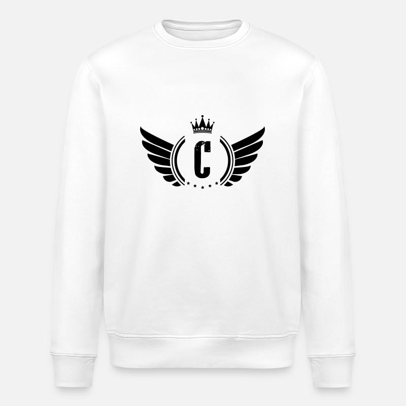Armoiries C - Sweat bio ROLLER Stanley/Stella Unisexe - blanc